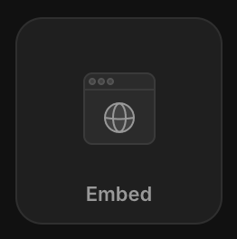 Framer's Embed component